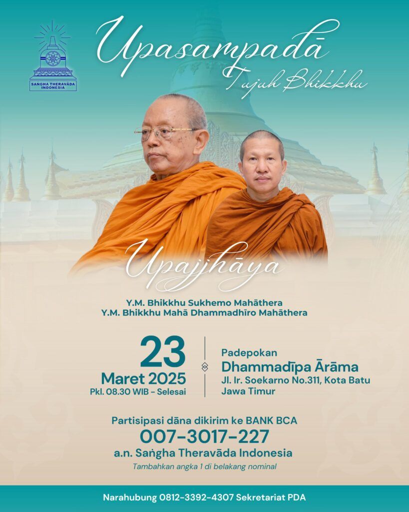 Poster Upasampada Bhikkhu STI di PDA