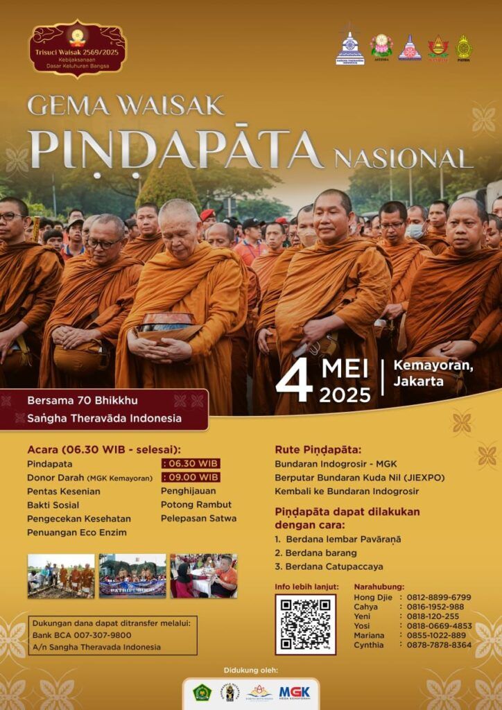 Poster Pindapata Gema Waisak Nasional STI Tahun 2025